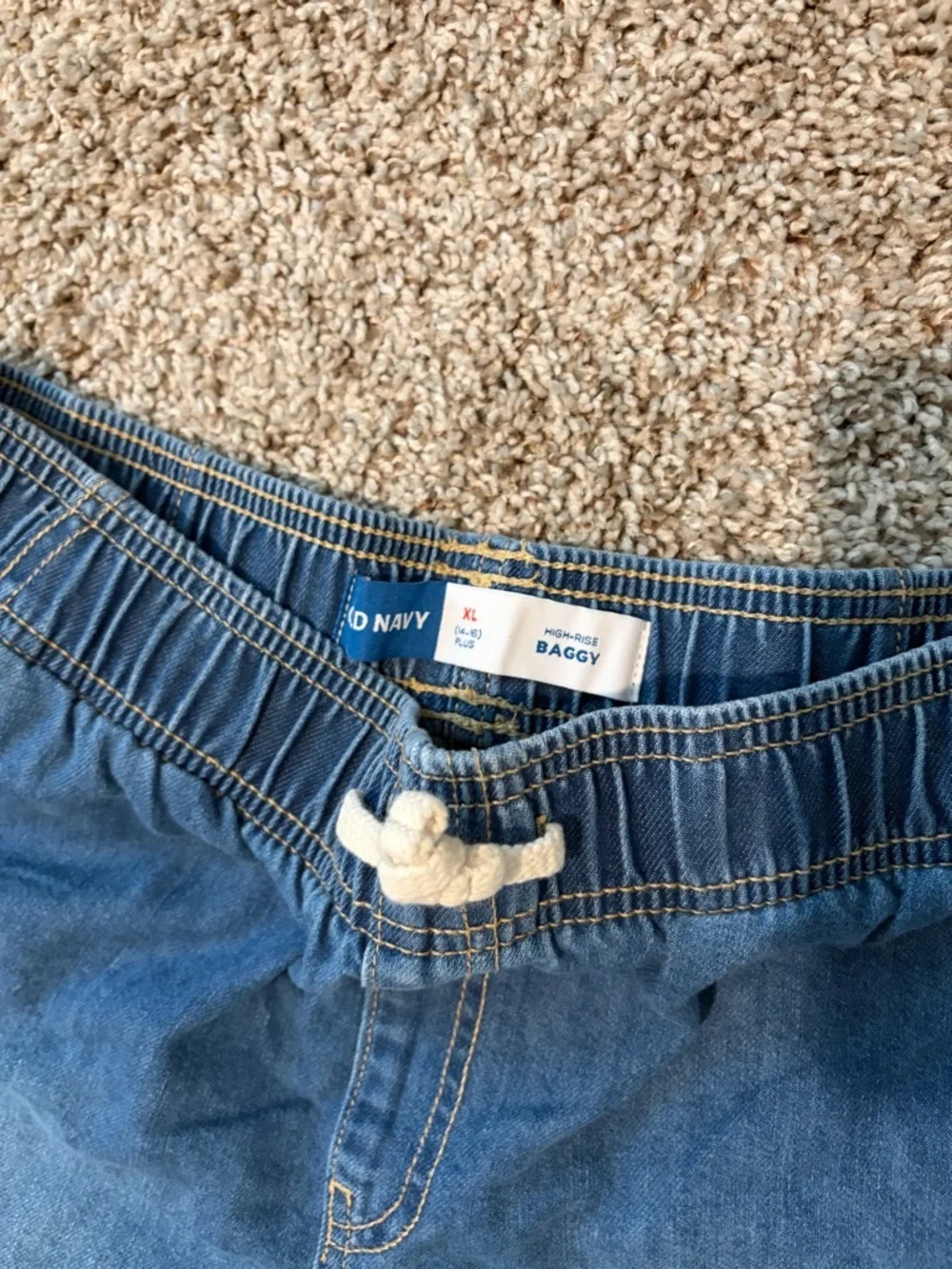 Old Navy Kids Wide-Leg Denim Pants - Blue